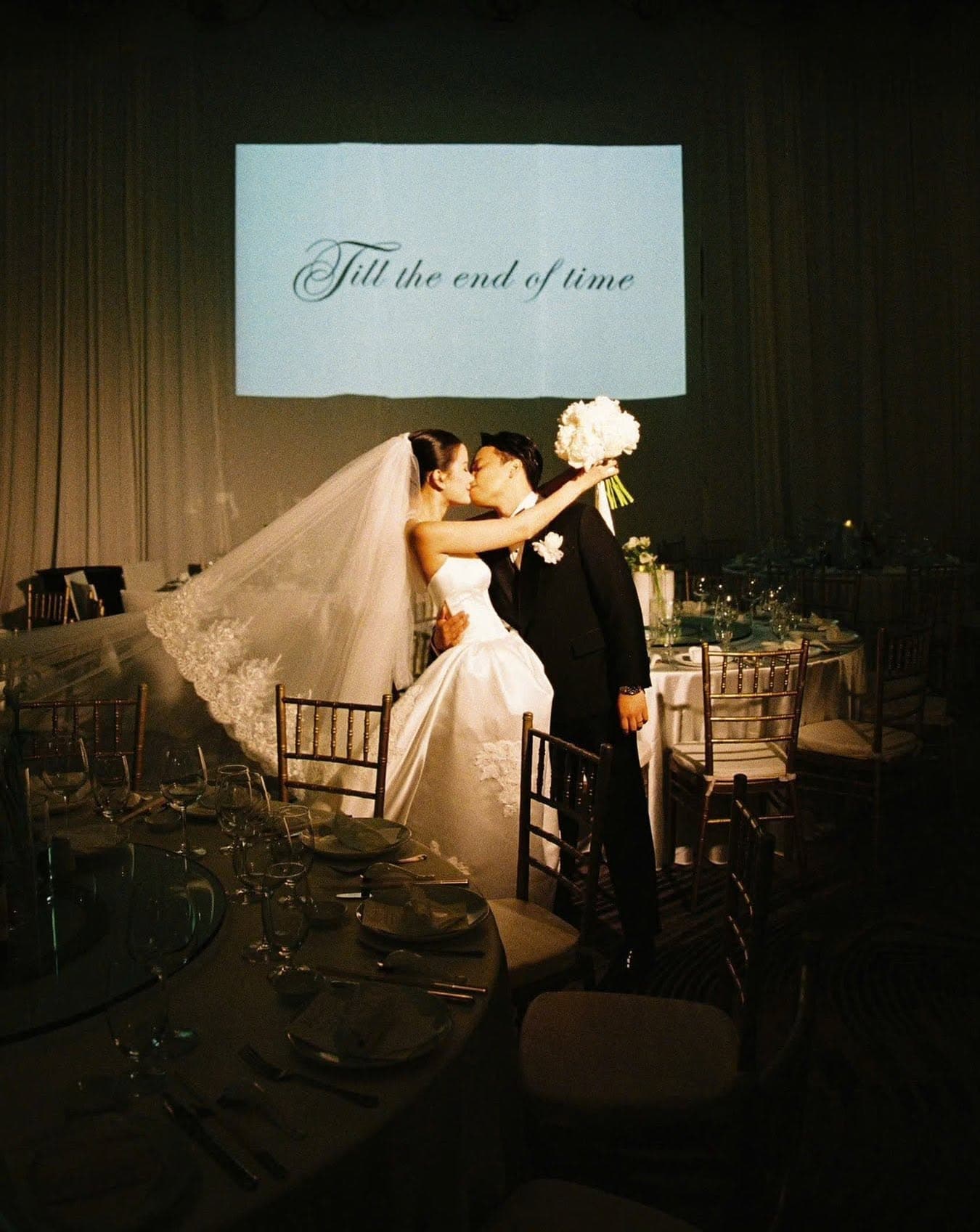 The couple during the reception programme